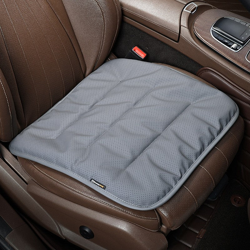 Soft Breathable Punching Stitching PU Leather Seat Cushion - Delicate Leather