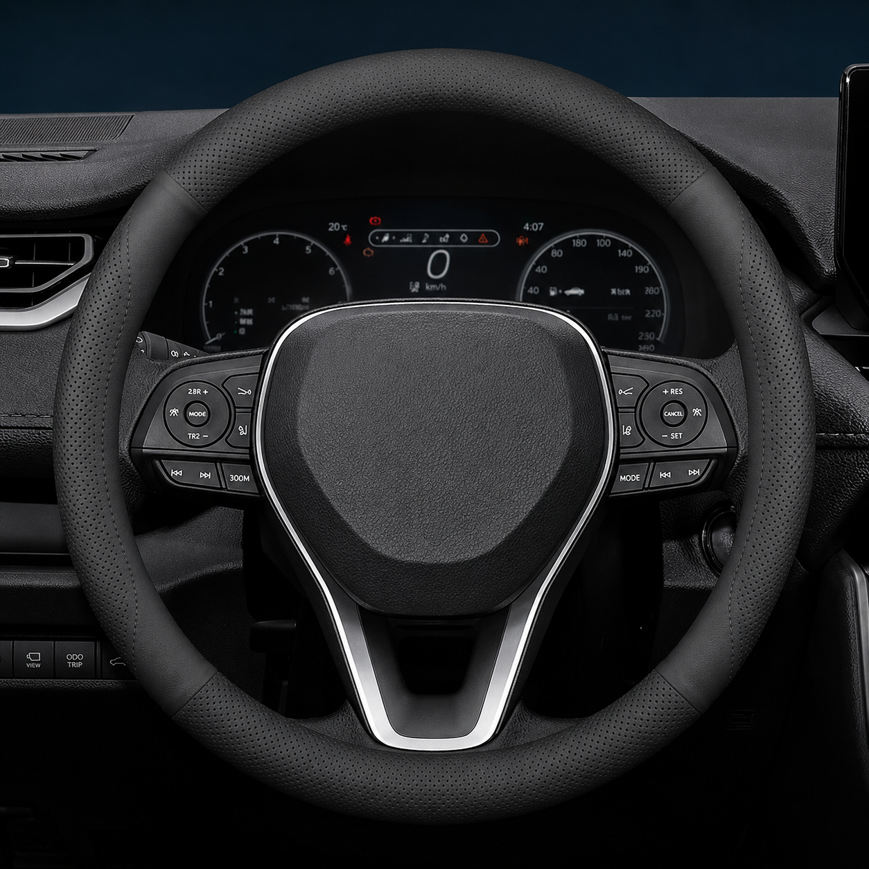 Premium Leather Steering Wheel Cover – Custom Fit Anti-Slip Grip for Select 2022–2026 Models - Delicate Leather