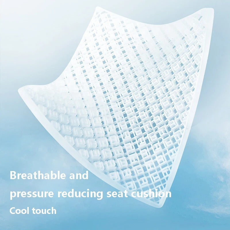 Summer Ice Silk Car Seat Cushion – Breathable Honeycomb Cooling Seat Pad - Delicate Leather
