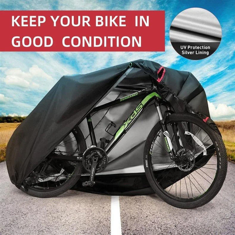 Bicycle Cover Bike Rain Cover, 210D Oxford, 110x200cm, Dust Cover Sun Protection Sunshade Mountain Bike Motorcycle All Seasons - Delicate Leather