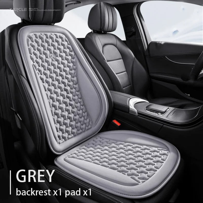 Universal 3D Breathable Car Seat Cover Set – Sweatproof Seat Protectors for Front & Rear Seats - Delicate Leather