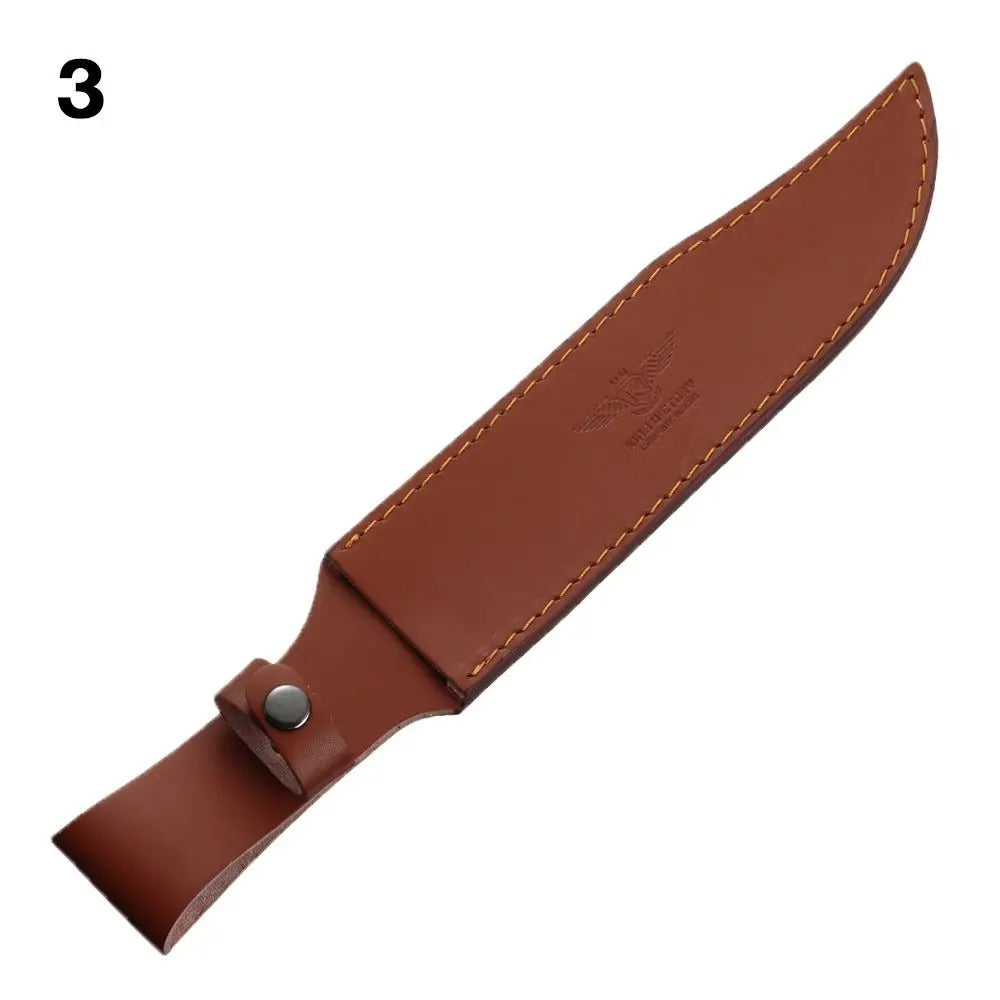 Sheath Holster Pocket Hunt Leather Sheath Holder - Fold Knife Tool Camp Outdoor Carry Belt Loop Case Flashlight Case - Delicate Leather