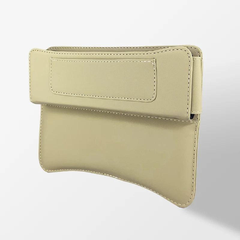 New Leather Car Seat Gap Organizer Console Crevice Filler Side Storage Box Car Interior Storage Pocket - Delicate Leather