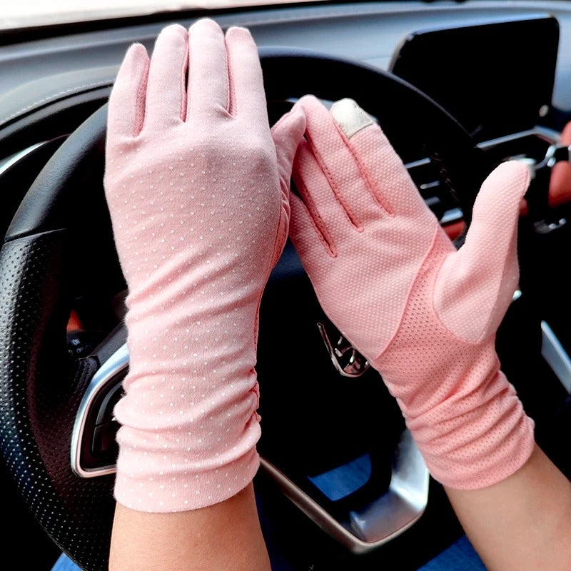 2024 New Fashion Women's Sun Protection Gloves - Delicate Leather