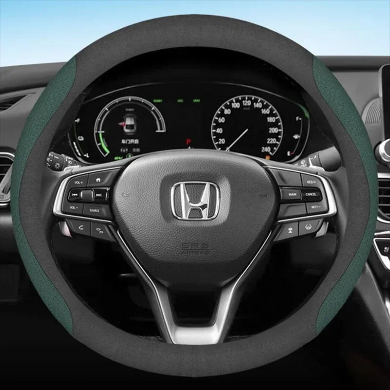 Car Steering Wheel Cover – Universal Fit , Non-Slip, Durable & Comfortable - Delicate Leather