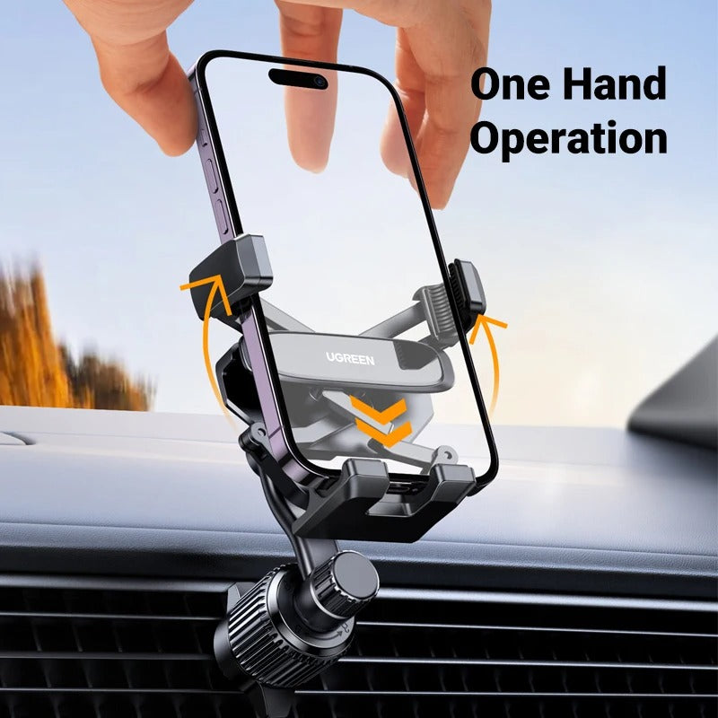 Gravity Car Phone Holder - 360° Rotating Air Vent Mount for iPhone, Xiaomi, Samsung, and More