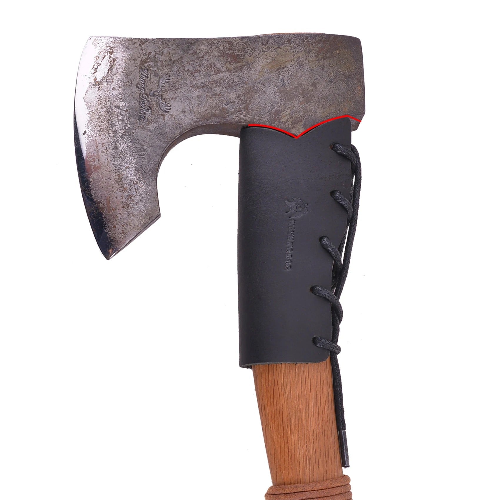 Leather Axe Handle Guard, Hatchet Collar Holder, Axe Handle Protection Covers for Gardening Picks, Camping Axes - Delicate Leather