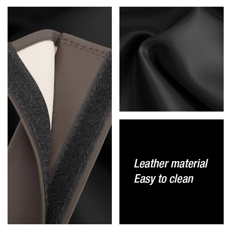 48 cm Universal Microfiber Leather Seat Belt Cover – Soft Shoulder Pad Strap Protector for Car, SUV & Truck Interiors - Delicate Leather