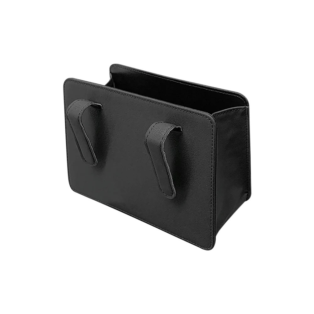PU Leather Car Side Door Storage Box – Waterproof Phone Pocket Pouch Seat Side Organizer - Delicate Leather