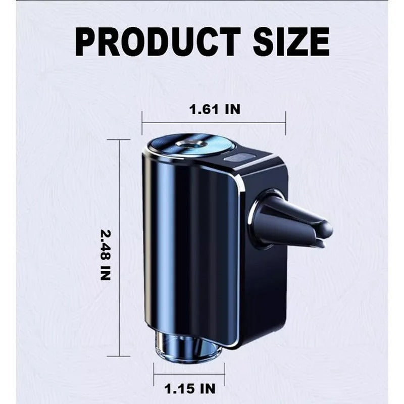 Car Air Freshener Diffuser Smart Car Diffuser with Three Essential Oils Adjustable Modes Intelligent Car Aroma Device - Delicate Leather