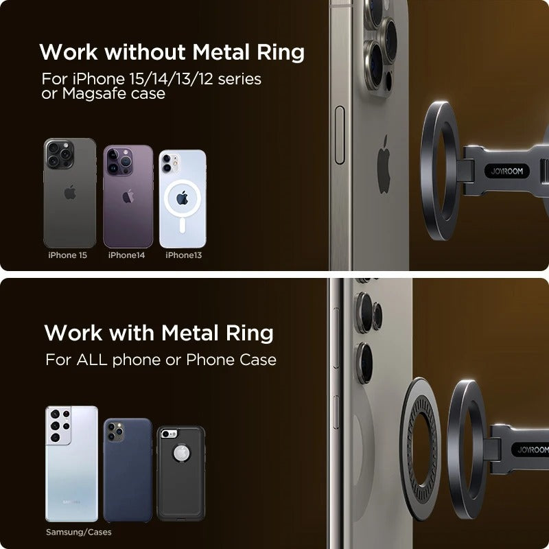 Foldable Magnetic Car Phone Holder Mount Universal Strong Phone Mount for Car for iPhone 15, 14, 13 Pro Max, Samsung, Huawei