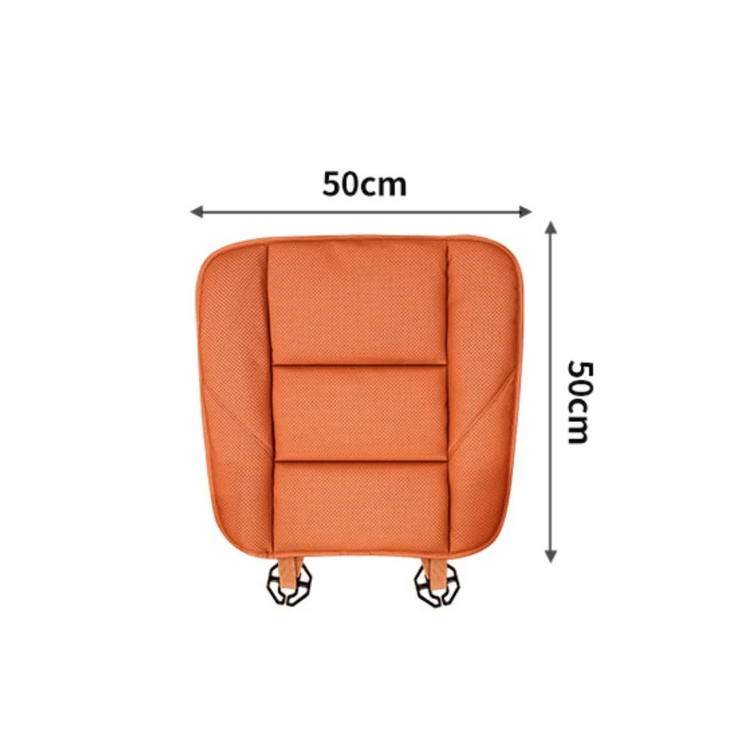 Universal Leather Car Seat Cushion – Breathable Anti-Slip All-Season Seat Protector - Delicate Leather