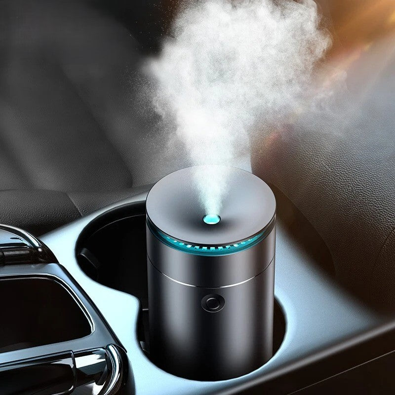 Car Air Humidifier Purifier Aroma Essential Oil Diffuser - Delicate Leather