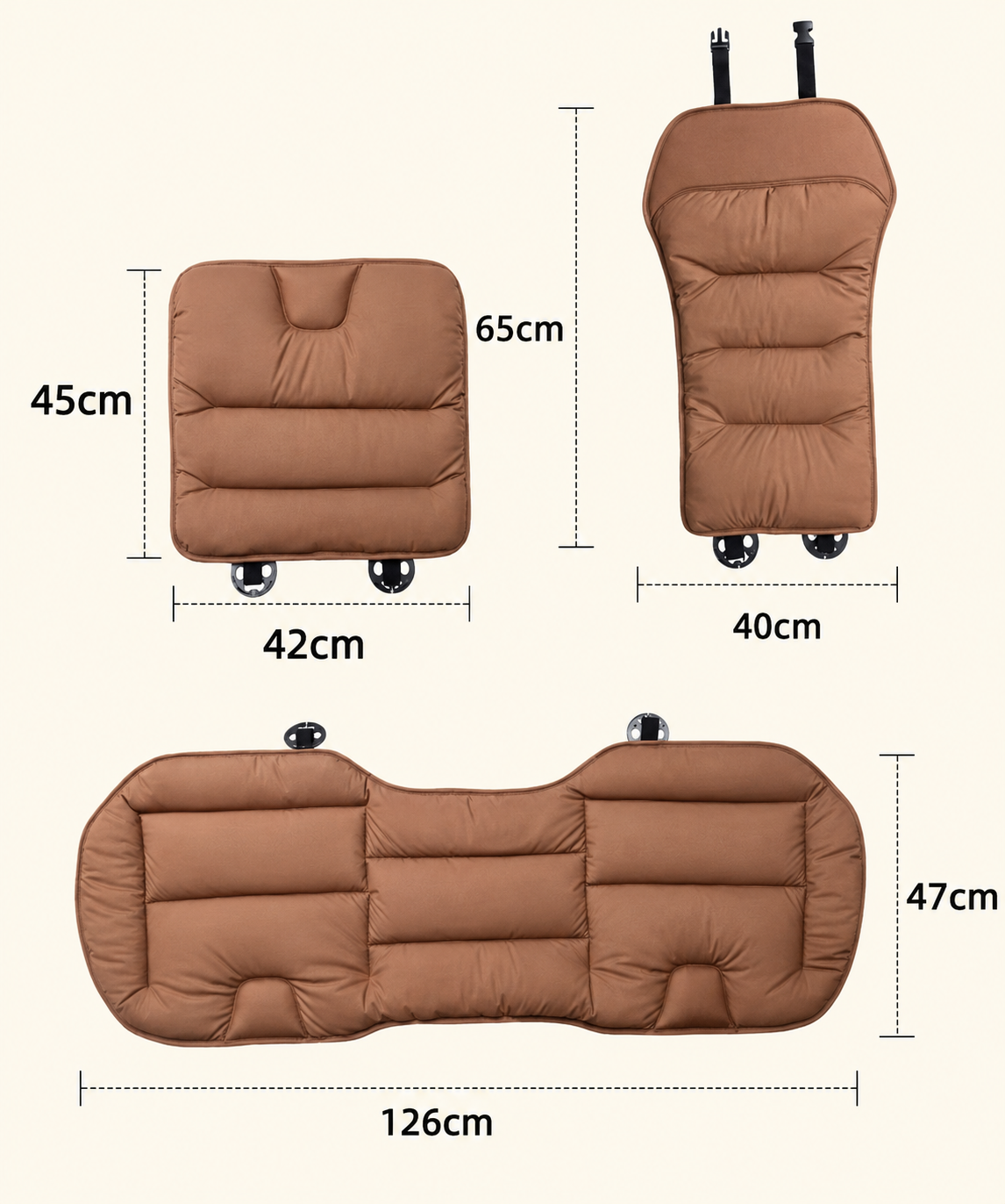 Universal Leather Car Seat Cushion – Breathable Non-Slip Four-Season Seat Protector - Delicate Leather