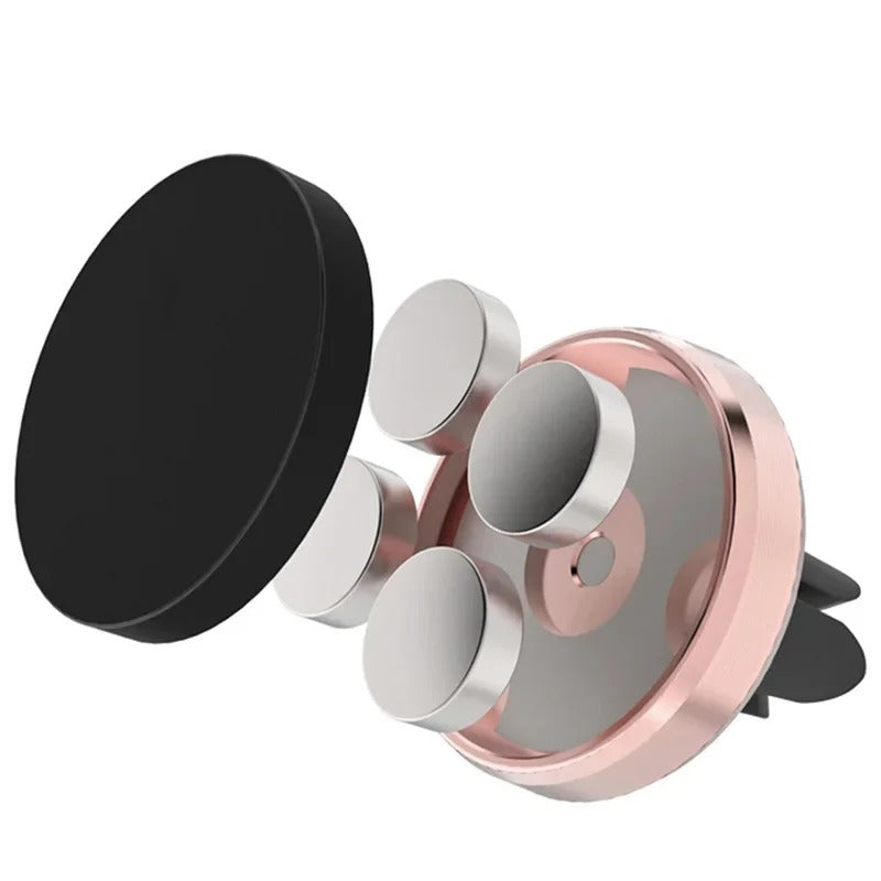 Magnetic Phone Holder for Car - Universal Stand - Delicate Leather