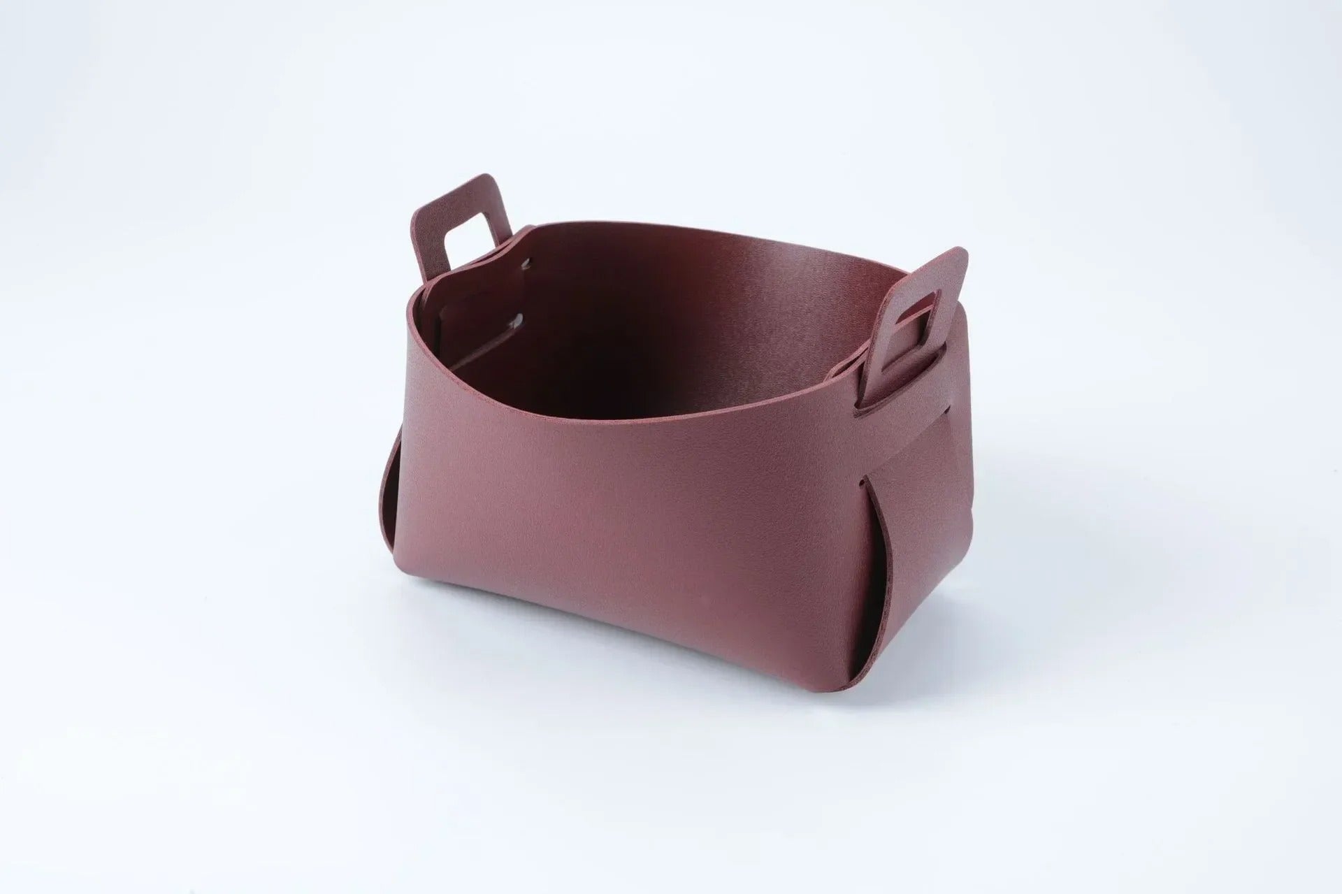 Desktop Large Storage Box - Leather Key Plate, Home Decoration Dice Plate, Key Wallet Coin PU Leather Folding Storage Box - Delicate Leather