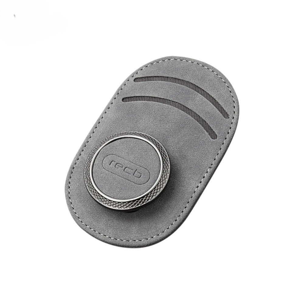 Universal Car Sun Visor Leather Sunglasses Holder - Delicate Leather