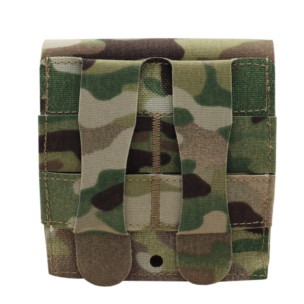 Tactical Hunting Molle Belt Waist Bag, Mini Sundries Bag Pouch, Hunting Airsoft Camping Multi-Purpose Storage Bags - Delicate Leather