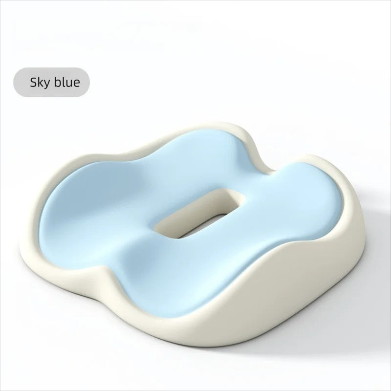Memory Foam Seat Cushion – Non-Slip Chair Pad for Car, Office & Home - Delicate Leather