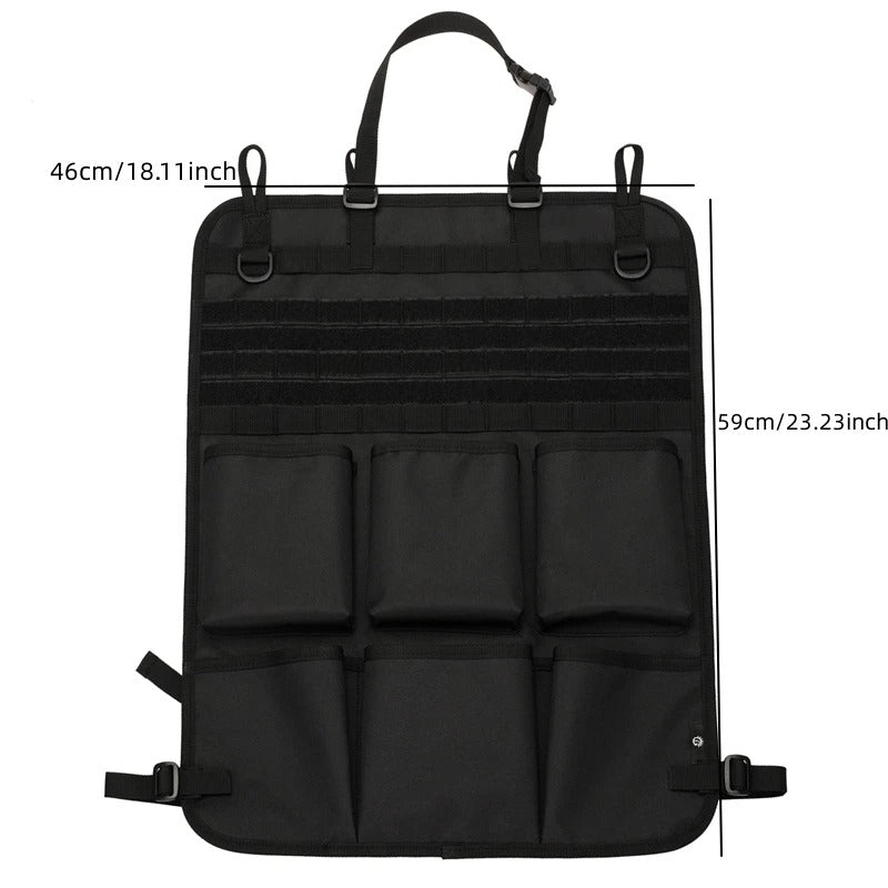 Car Organizer Seat Back Storage Bag Multifunction Camo Hanging Bags Car Stowing Tidying Pocket Interior Accessories (1 Piece) - Delicate Leather