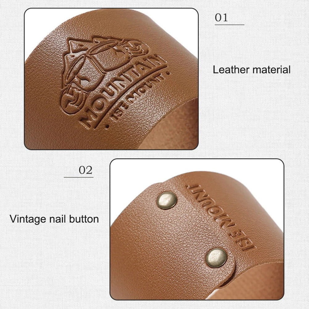 Portable PU Leather Cup Sleeve Water Bottle Cover Non-slip Insulator Sleeve Glass Bottle Case Sport Camping Picnic Cup Holder - 2 PCS - Delicate Leather