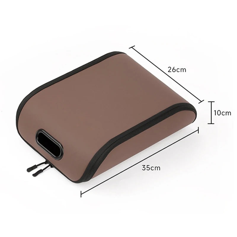 Car Shoe Storage Box – PVC Leather Organizer for Spare Shoes, Trunk & Co-Pilot Seat Storage, Large Capacity 35×26×10 cm - Delicate Leather