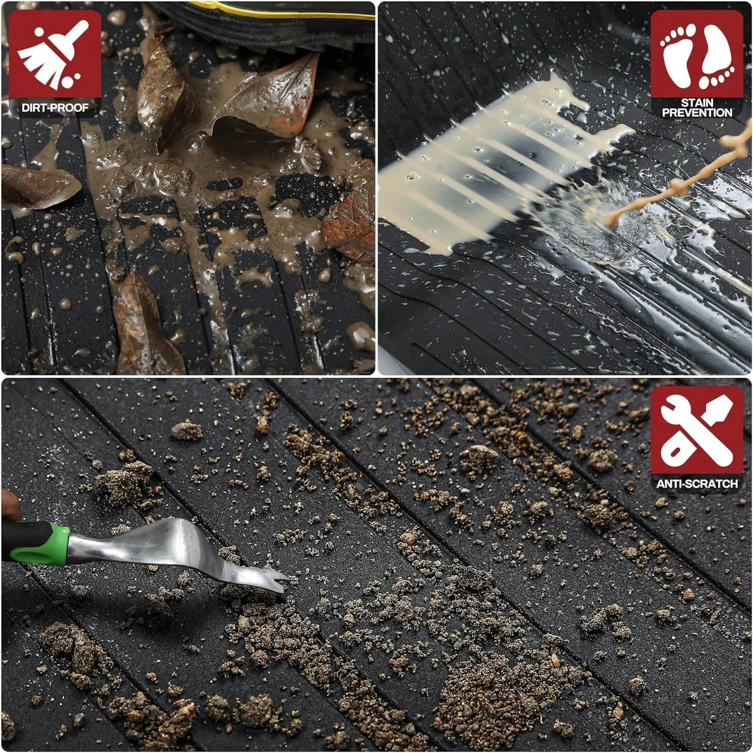 TPE Floor Mats & Cargo Liner for Tesla Model 3 Highland 2024–2025 – Waterproof, Anti-Slip, Left/Right-Hand Drive Compatible - Delicate Leather