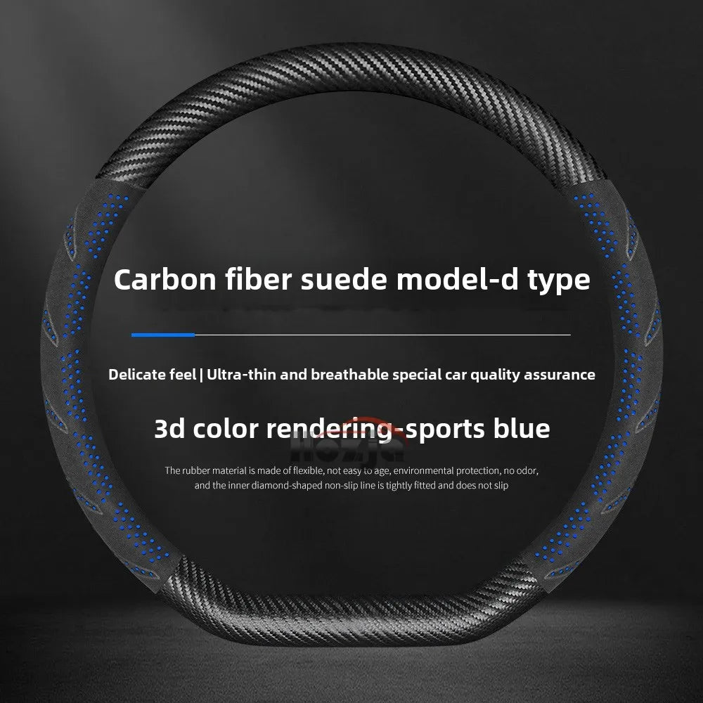 Universal Car Steering Wheel Cover – Anti-Slip, Protective Handle Cover, Compatible with Renault Models - Delicate Leather