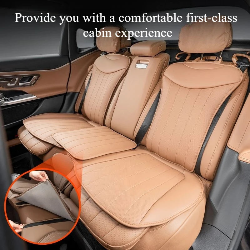 2025 Universal Car Seat Cushion – Premium Breathable Perforated Design for All-Season Comfort - Delicate Leather