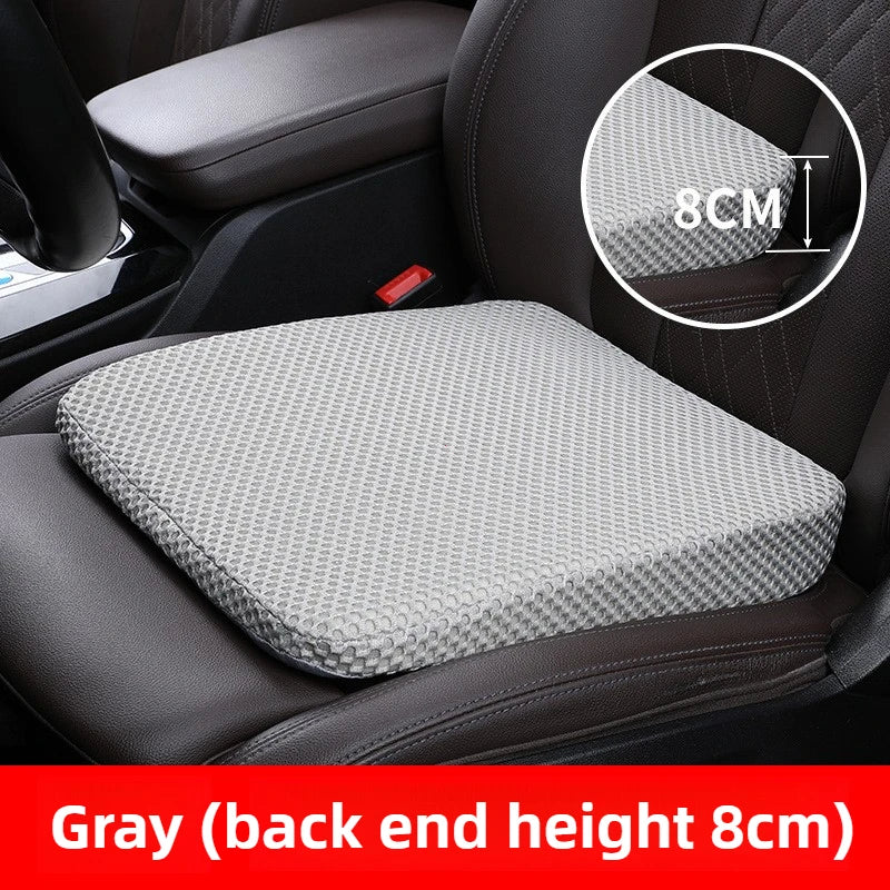 Thickened Memory Foam Car Seat Height Pad – Anti-Slip Cushion for Comfortable Driving - Delicate Leather