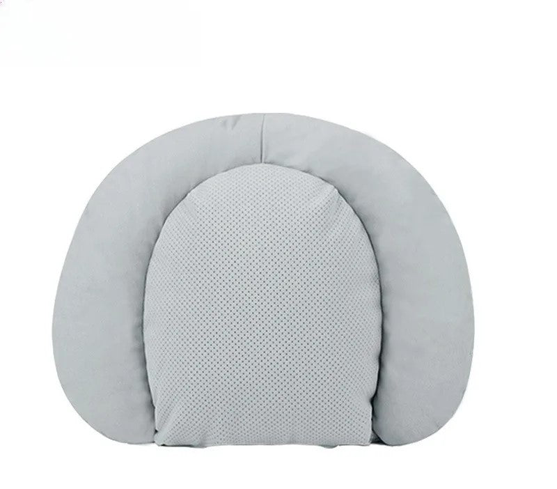 Suede Car Neck Pillow and Waist Cushion – Universal Soft Headrest & Lumbar Support for Comfortable Driving - Delicate Leather