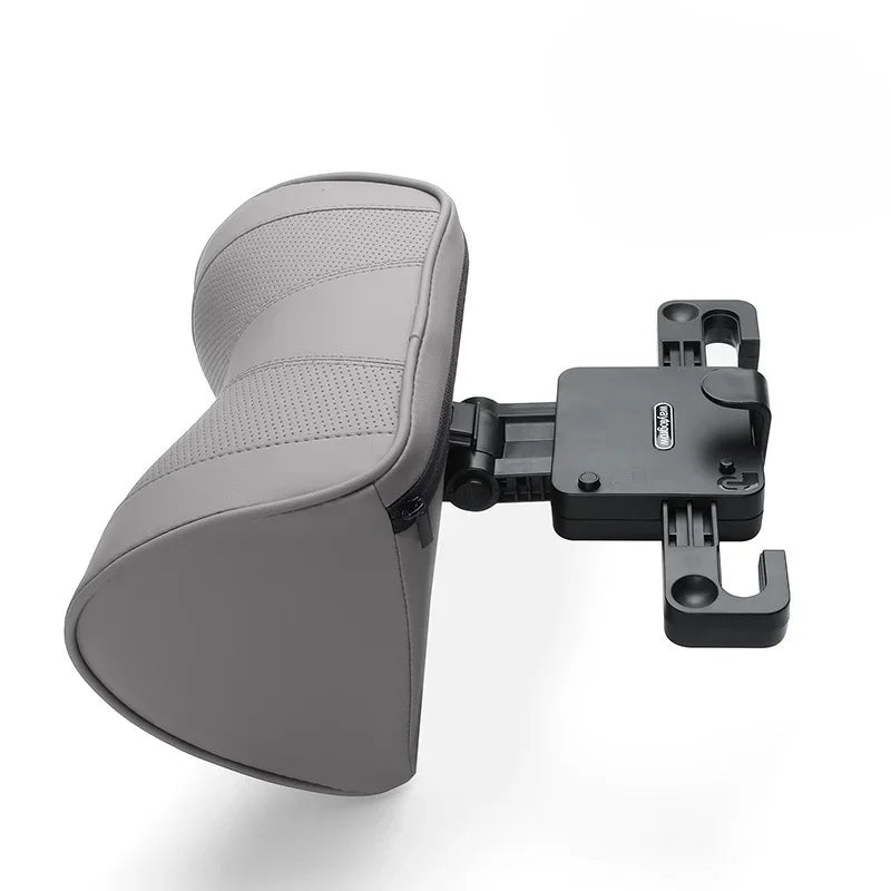 Leather Car Seat Headrest Cushion - Multi-Function Memory Foam Car Neck Pillow - Adjustable Car Headrest Pillow - Auto Accessories - Delicate Leather