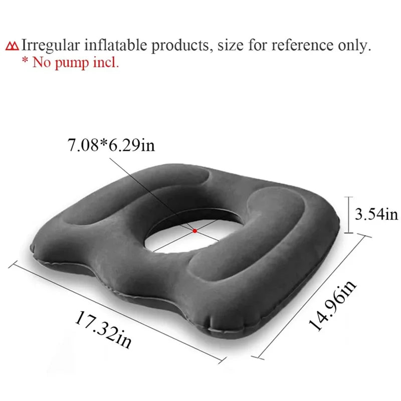Seat Cushion – Breathable Portable Air Pad for Car, Office, and Home Chairs - Delicate Leather