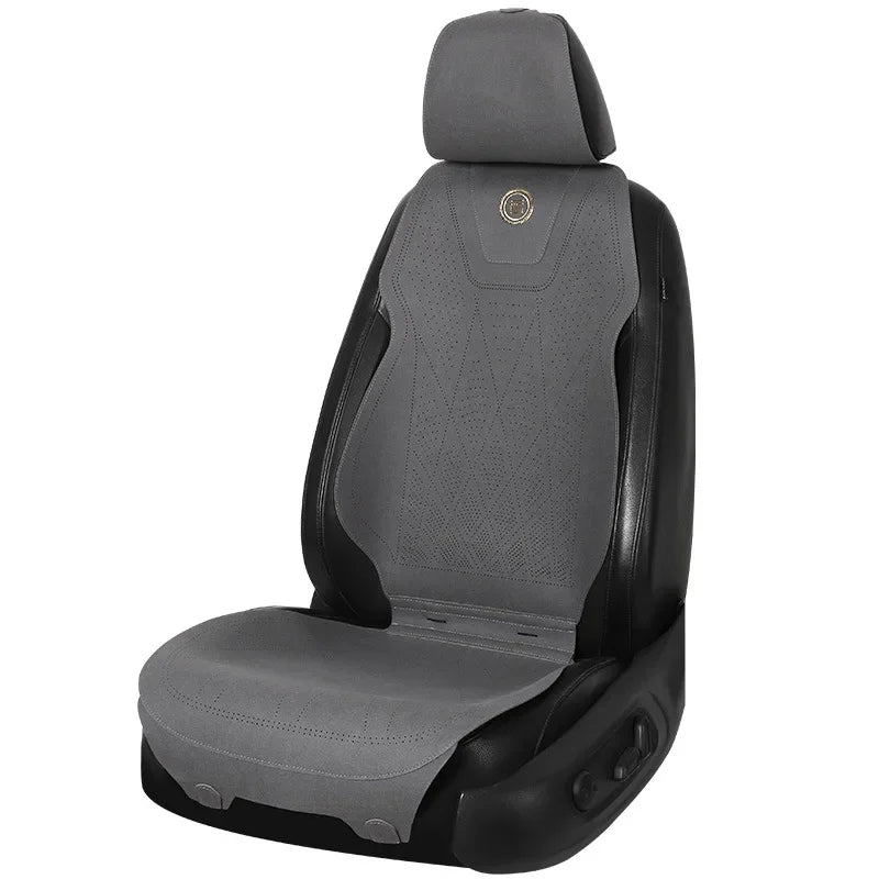 Suede Car Seat Cushion – Breathable, Comfortable, Durable Four-Season Front Seat Cover - Delicate Leather