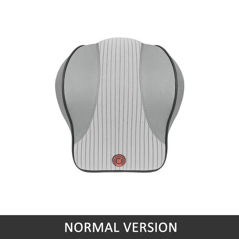 2025 Memory Foam Car Neck Pillow and Lumbar Support – Nappa Leather Headrest & Waist Cushion for Driving Comfort - Delicate Leather