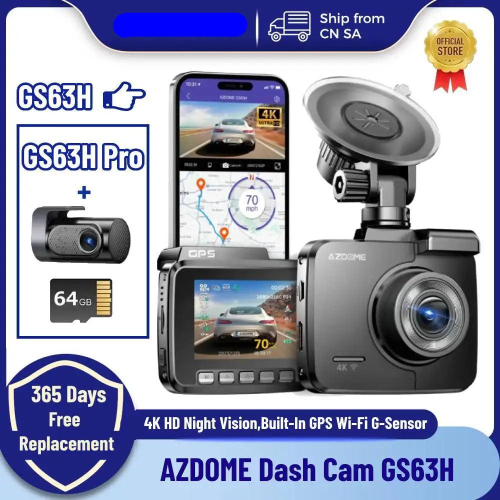 4K Dash Cam GS63H – Built-In GPS, Wi-Fi, G-Sensor, and Motion Detection Car DVR 30 - Delicate Leather