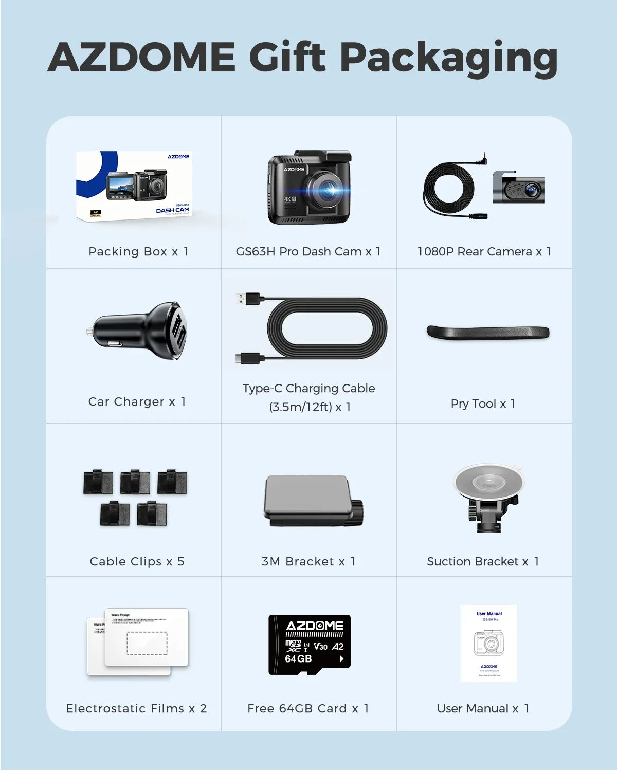 4K Dash Cam GS63H – Built-In GPS, Wi-Fi, G-Sensor, and Motion Detection Car DVR 30 - Delicate Leather