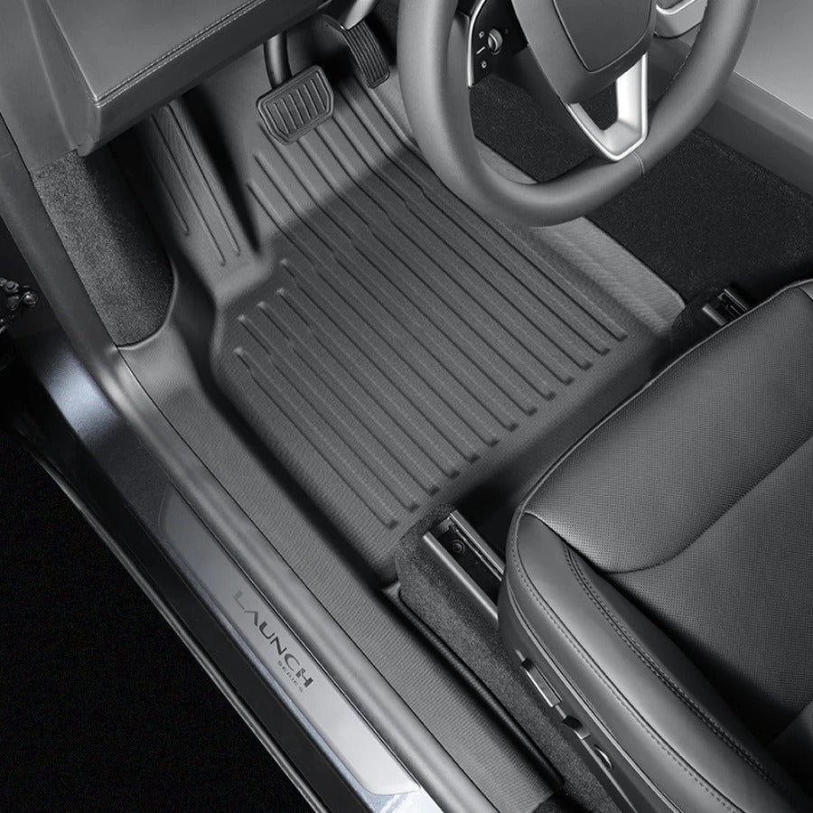 Tesla Model Y All-Weather Floor Mats - Delicate Leather