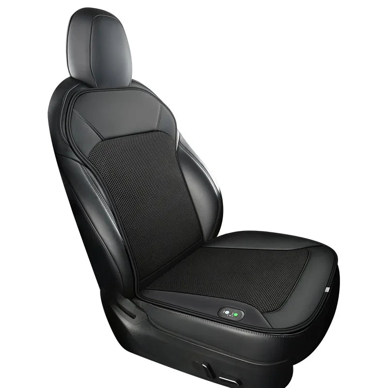 Car Cigarette Lighter Powered 24 Fans Universal Air Conditioning Seat Cover Cooling Car Seat Cushions Car Ventilated Seat Cover - Delicate Leather