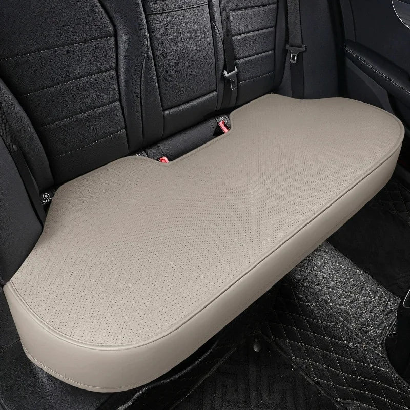 360° Surround Leather Car Seat Covers – All-Season Front and Rear Seat Protector Cushion Pads, Universal Fit - Delicate Leather
