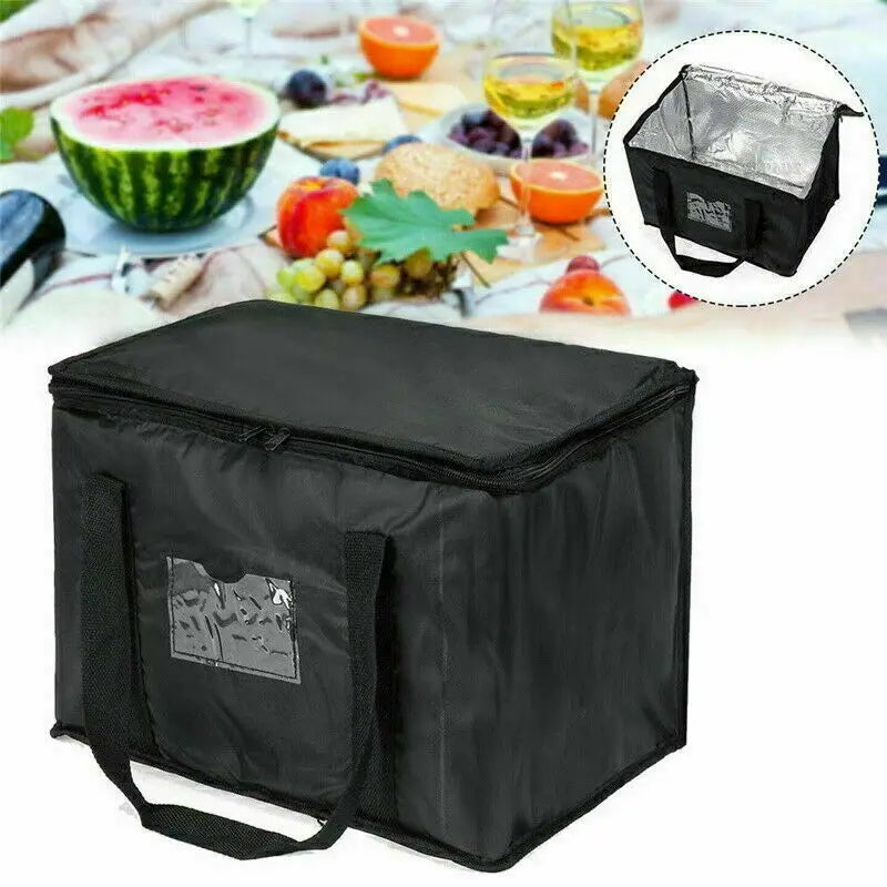 Food Delivery Bags with 28-70L Capacity Made from Food-Grade Material, Convenient Pizza Takeaway Bags, Easy-to-Clean Ruck Bags for Outdoor Activities - Delicate Leather