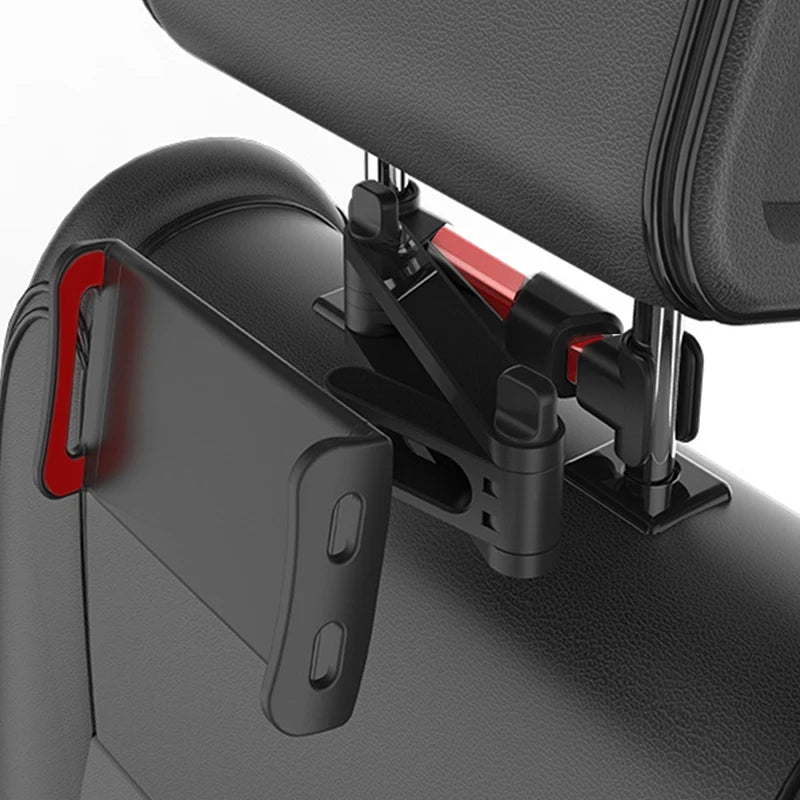 360 Rotation Universal Car Back Seat Headrest Mount Holder: Mini Tablet PC and Auto Phone Stand - Delicate Leather