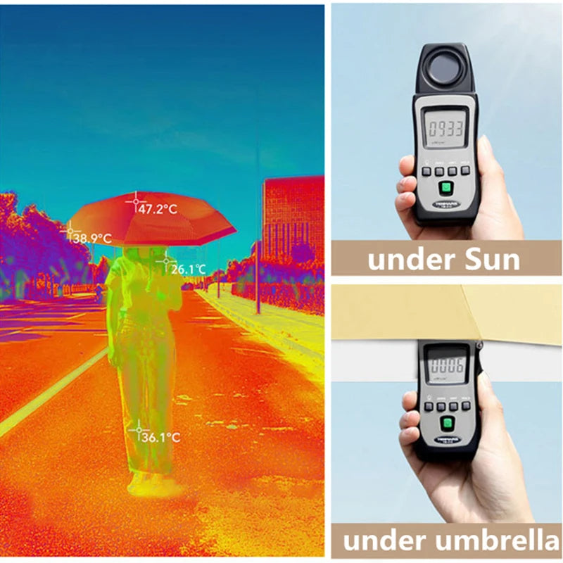 Manual Folding Umbrella with Fan & LED Lighting: Sunscreen UV-Proof Umbrella with USB Charging, Portable Cooling Mini Women Sunshade Umbrella for Outdoor Use - Delicate Leather