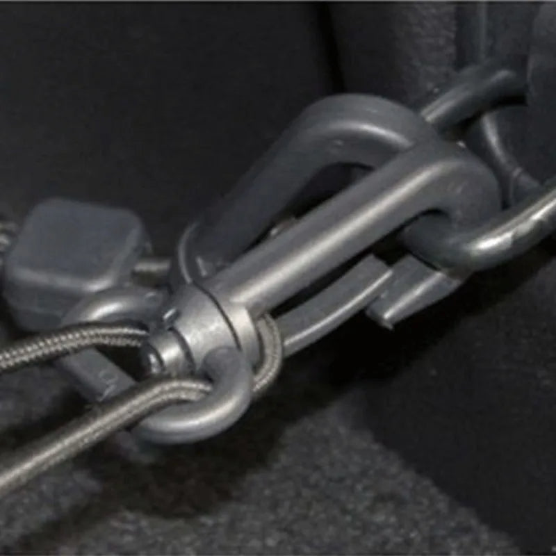 Car-Styling Boot String Mesh Elastic Nylon Rear Back Cargo Trunk Storage Organizer Luggage Net Holder Auto Accessory - Delicate Leather