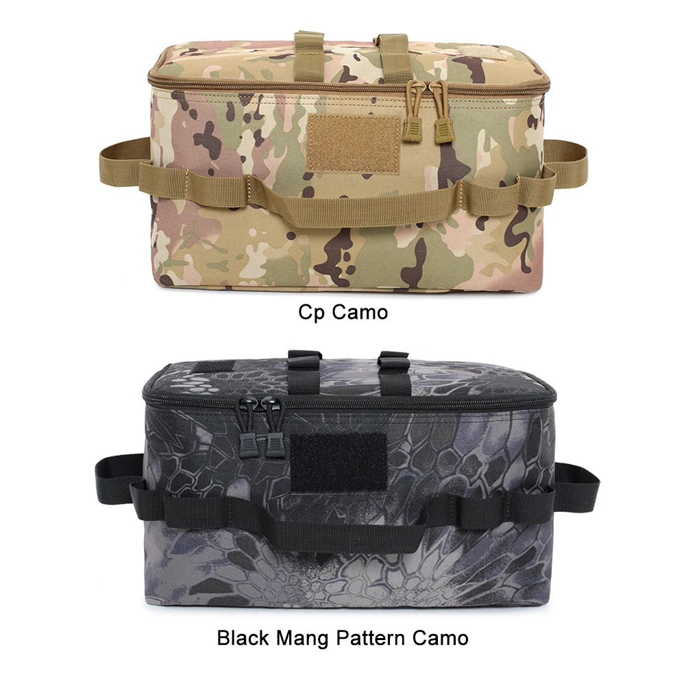 600D Camping Gas Tank Storage Bag: Scratch-Resistant Large Capacity Camping Bag for Storing Outdoor Camping Equipment and Gas Tanks - Delicate Leather