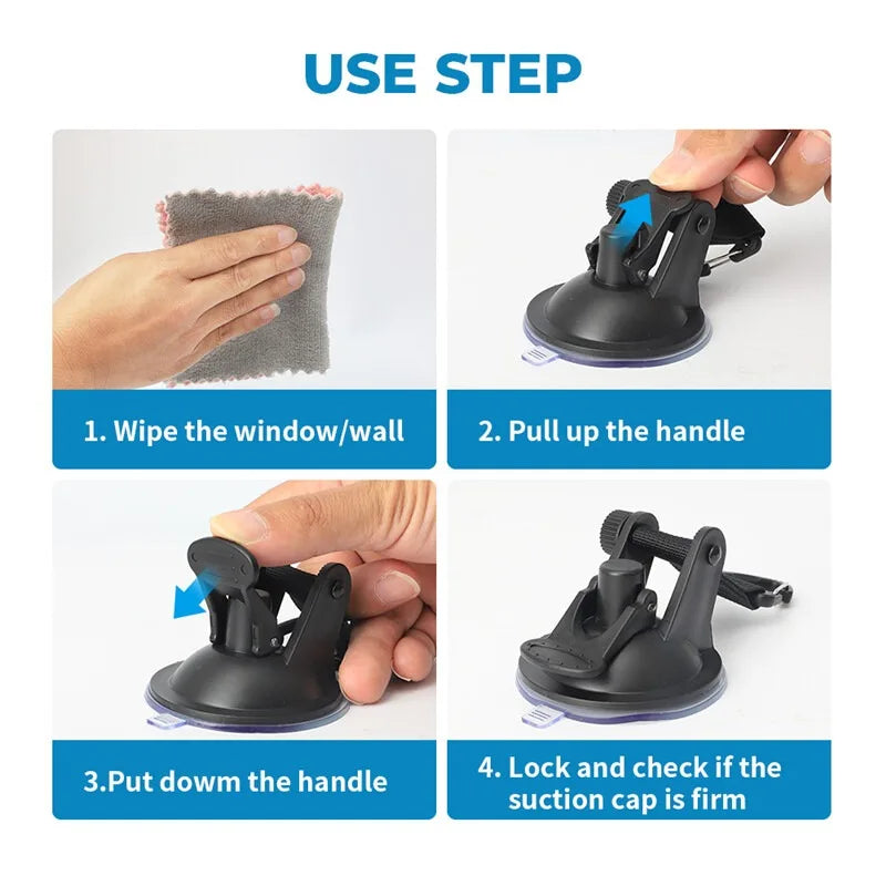 4Pcs Car Truck Tent Suction Cups Buckle: Round and Triangular Anchors for Securing Outdoor Camping Tents and Awnings, Convenient Car Accessories for Safe and Stable Setup - Delicate Leather