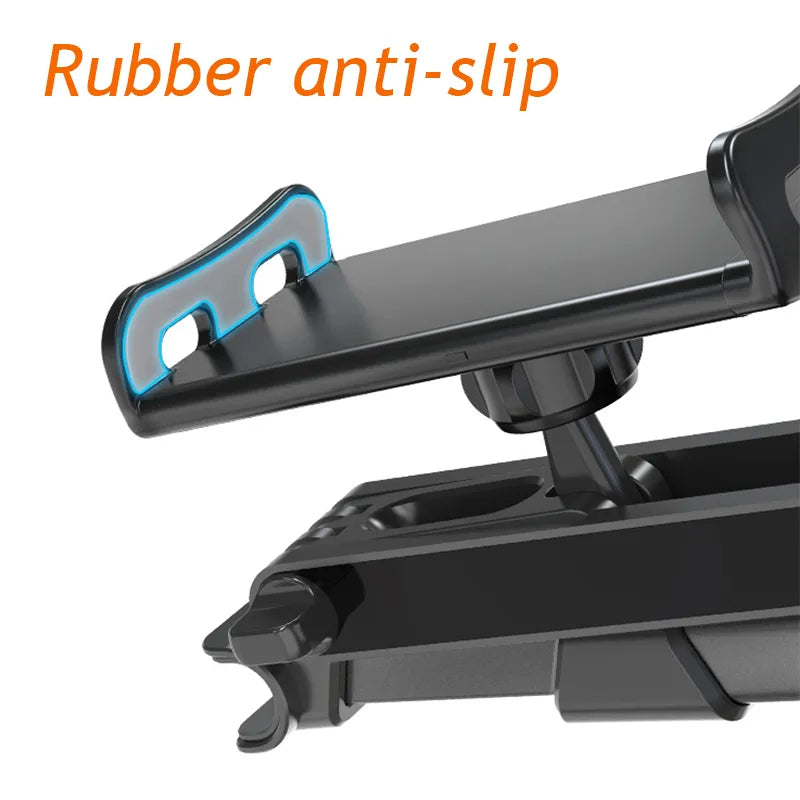 360 Rotation Universal Car Back Seat Headrest Mount Holder: Mini Tablet PC and Auto Phone Stand - Delicate Leather