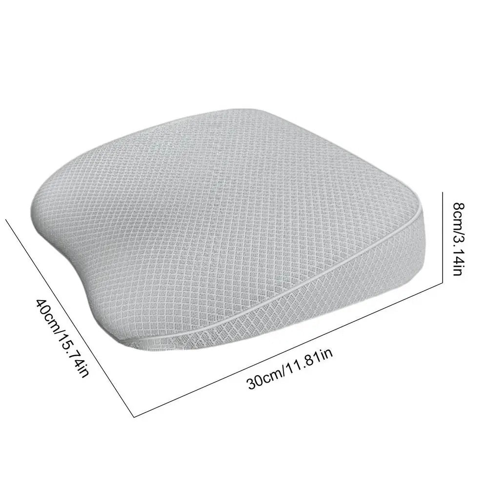 Portable Car Booster Seat Cushion – Heightening Mat with Lumbar Support for Improved Visibility and Fatigue Relief