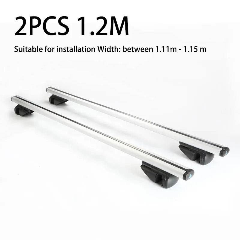 Universal 135CM Car Roof Rack Crossbars - Aluminum Cross Bars for Vehicles with Side Rails, 75KG/150LBS Capacity - Delicate Leather