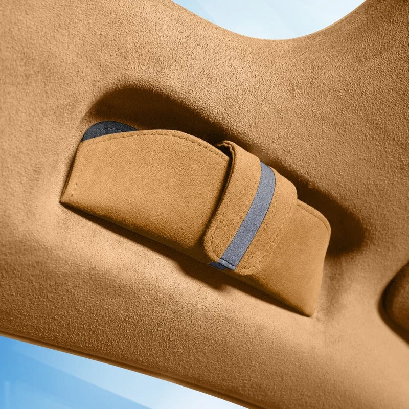 Alcantara Suede Magnetic Sunglasses Holder – Stylish Car Glasses Case Storage Box - Delicate Leather
